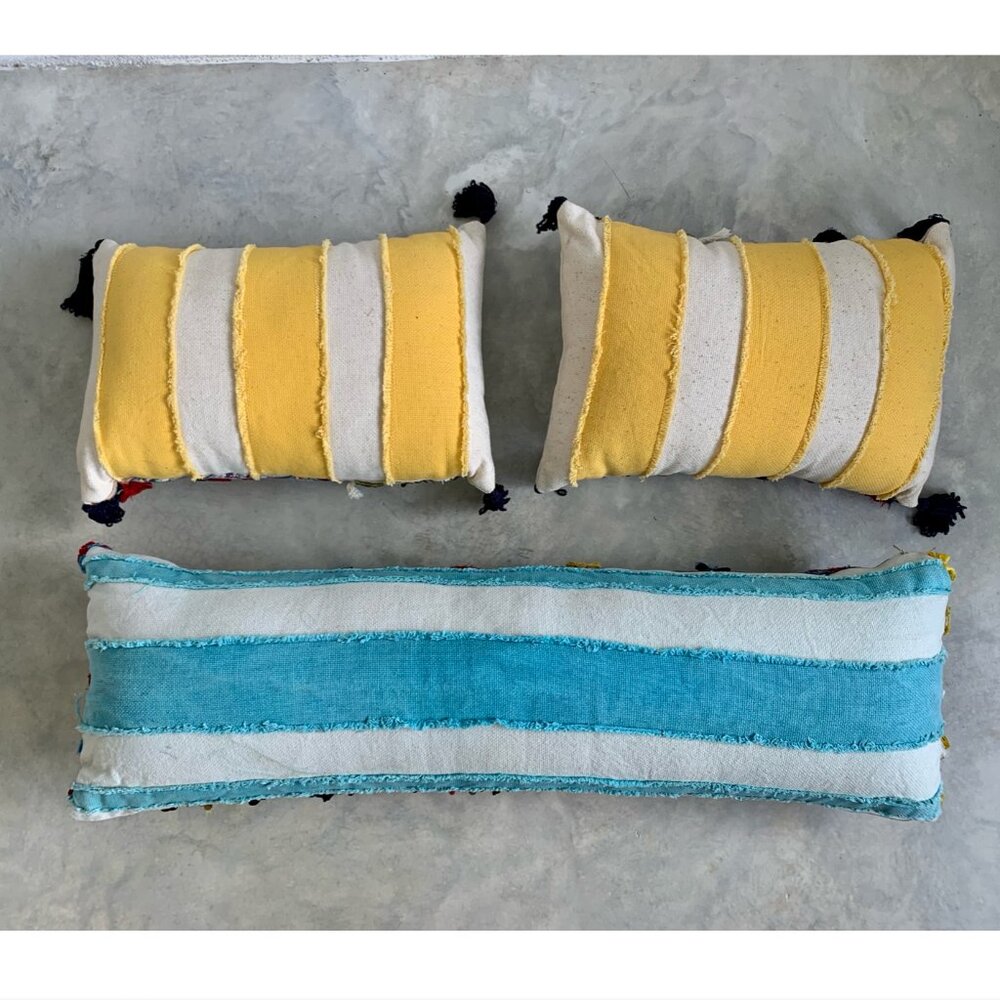 Anthropologie Handcrafted Habibi Beaded + Sequin Pillow Covers (3) - Picture 3 of 8